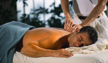 Getting a Massage ca. 1990s